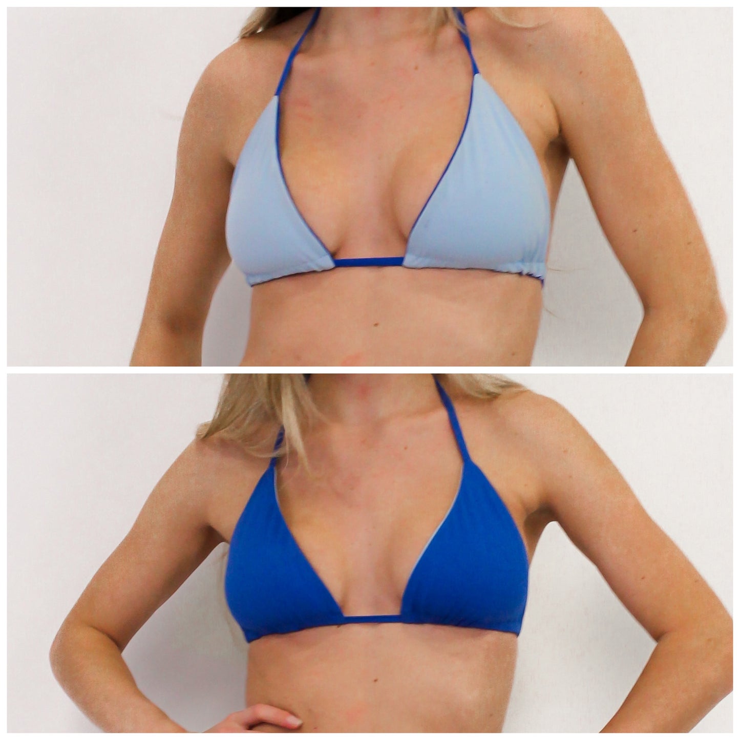 Lotis Triangle TOP - Ocean/Light Blue