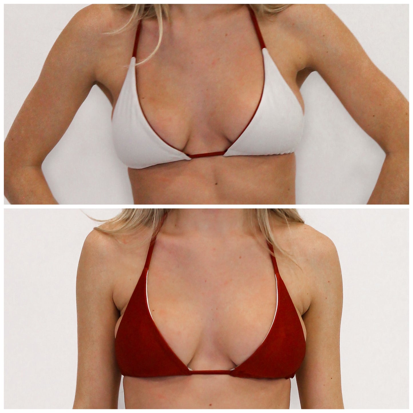 Ceto TOP - Sparkly Scarlet/White