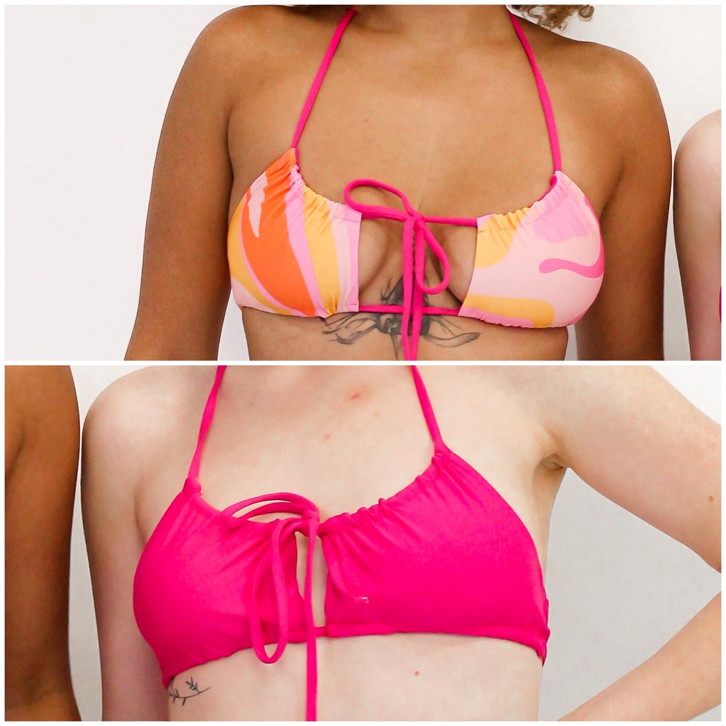 Melia TOP with Straps - Hot Pink/Grapefruit