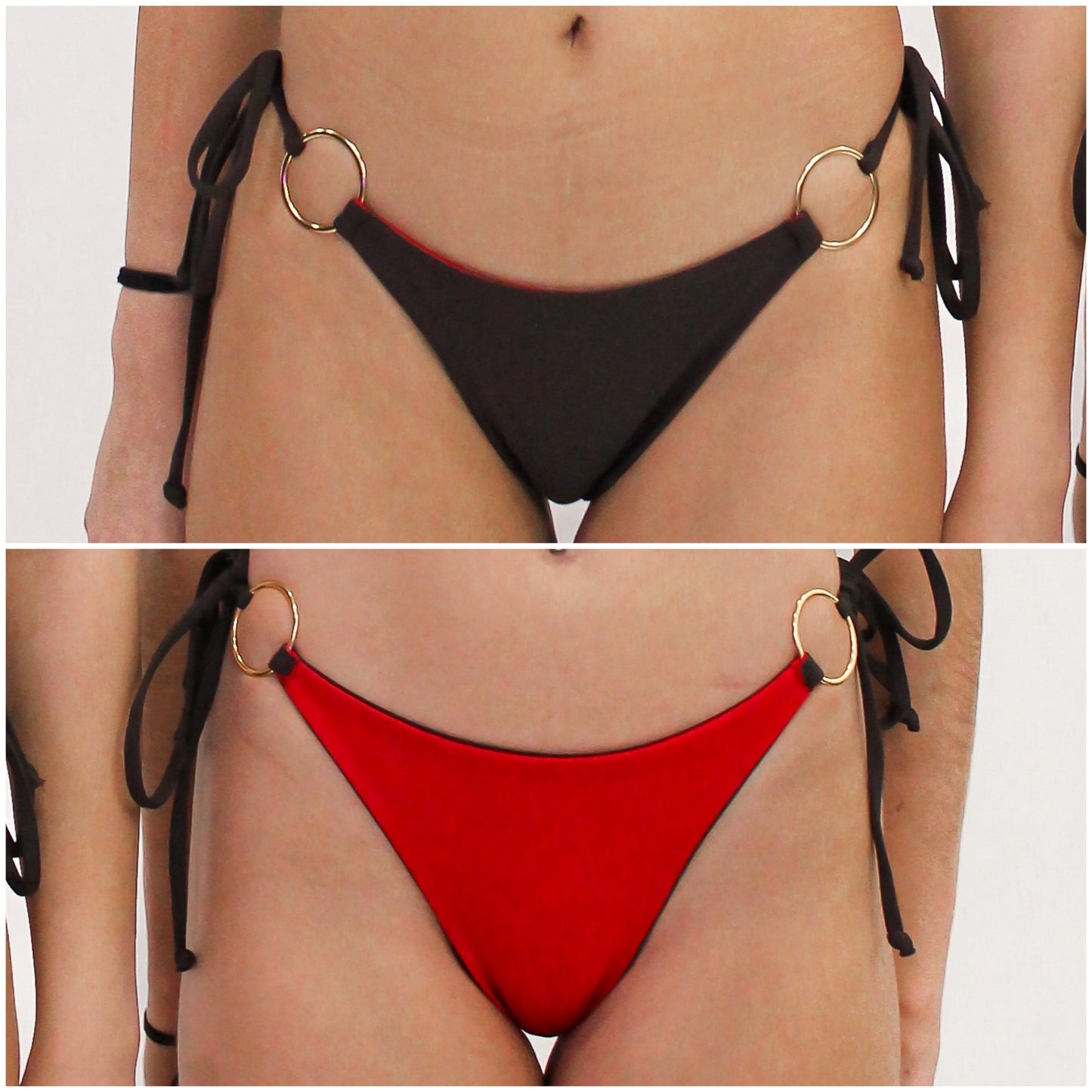 Rhode BOTTOM - Brown/Sparkly Red