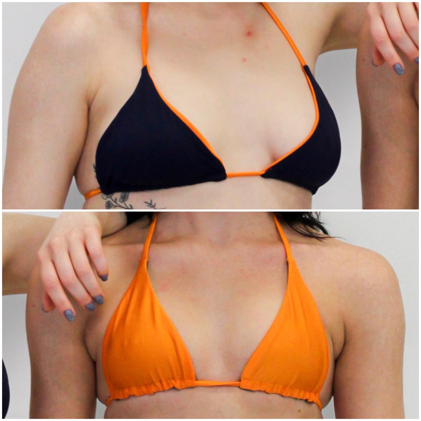 Castalia TOP - Navy Blue/Sparkly Orange