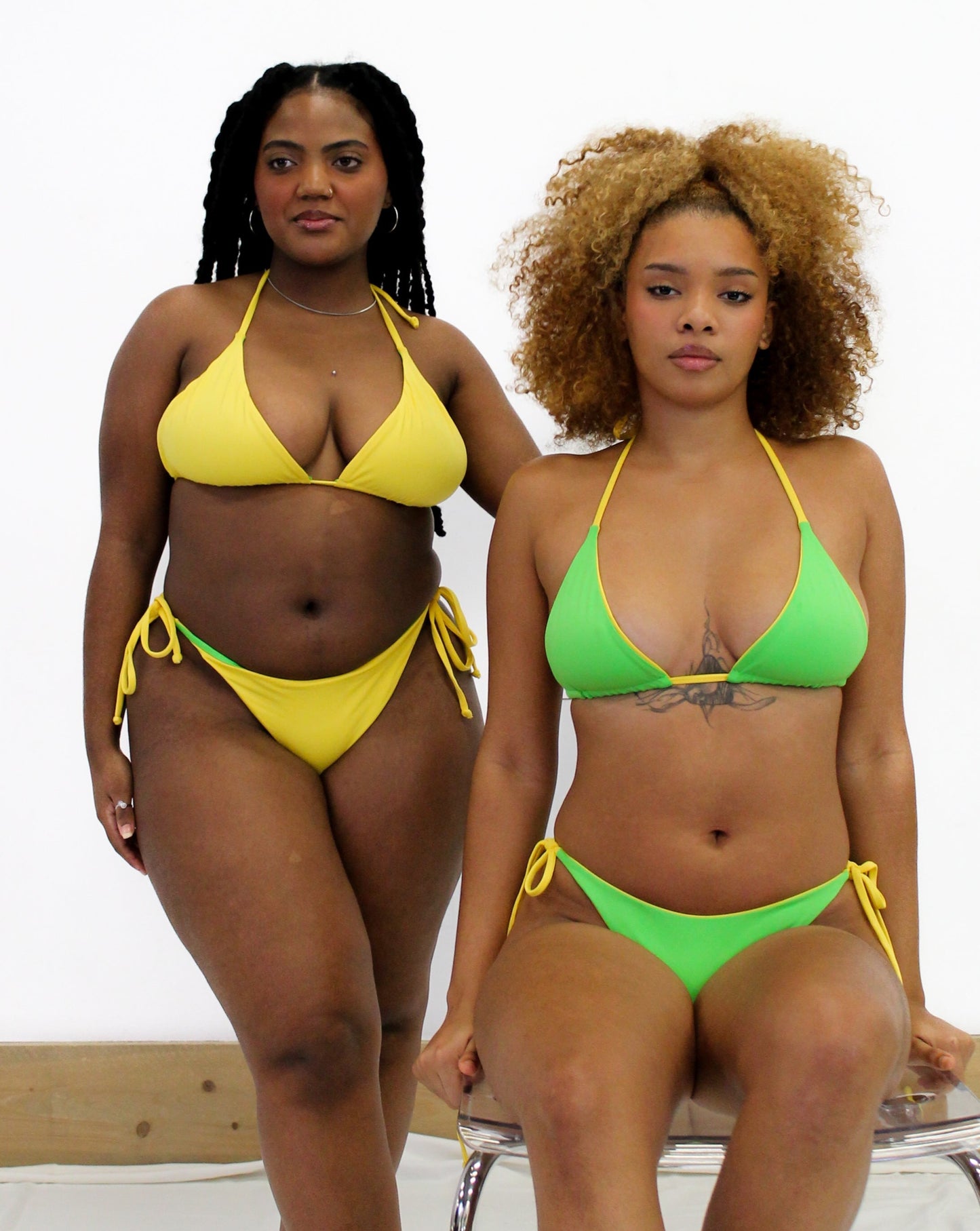 Lilaea BOTTOM - Yellow/Bright Green